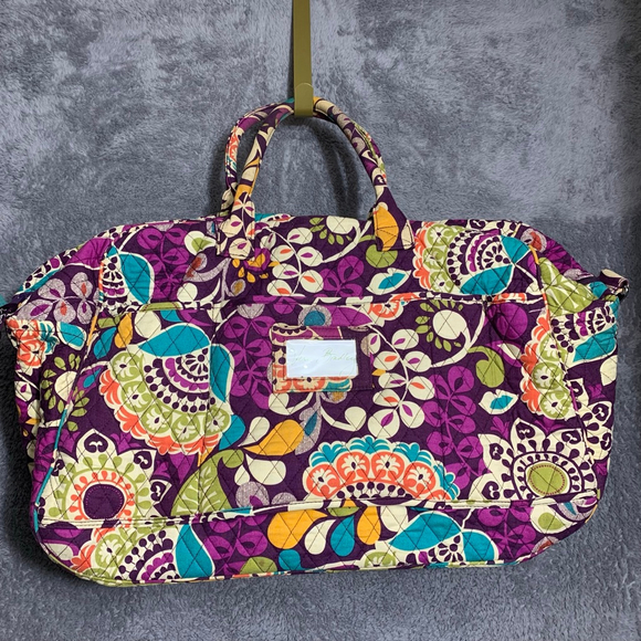 Vera Bradley Handbags - Women's Vera Bradley Travel Bag One Size Purple Multi-color